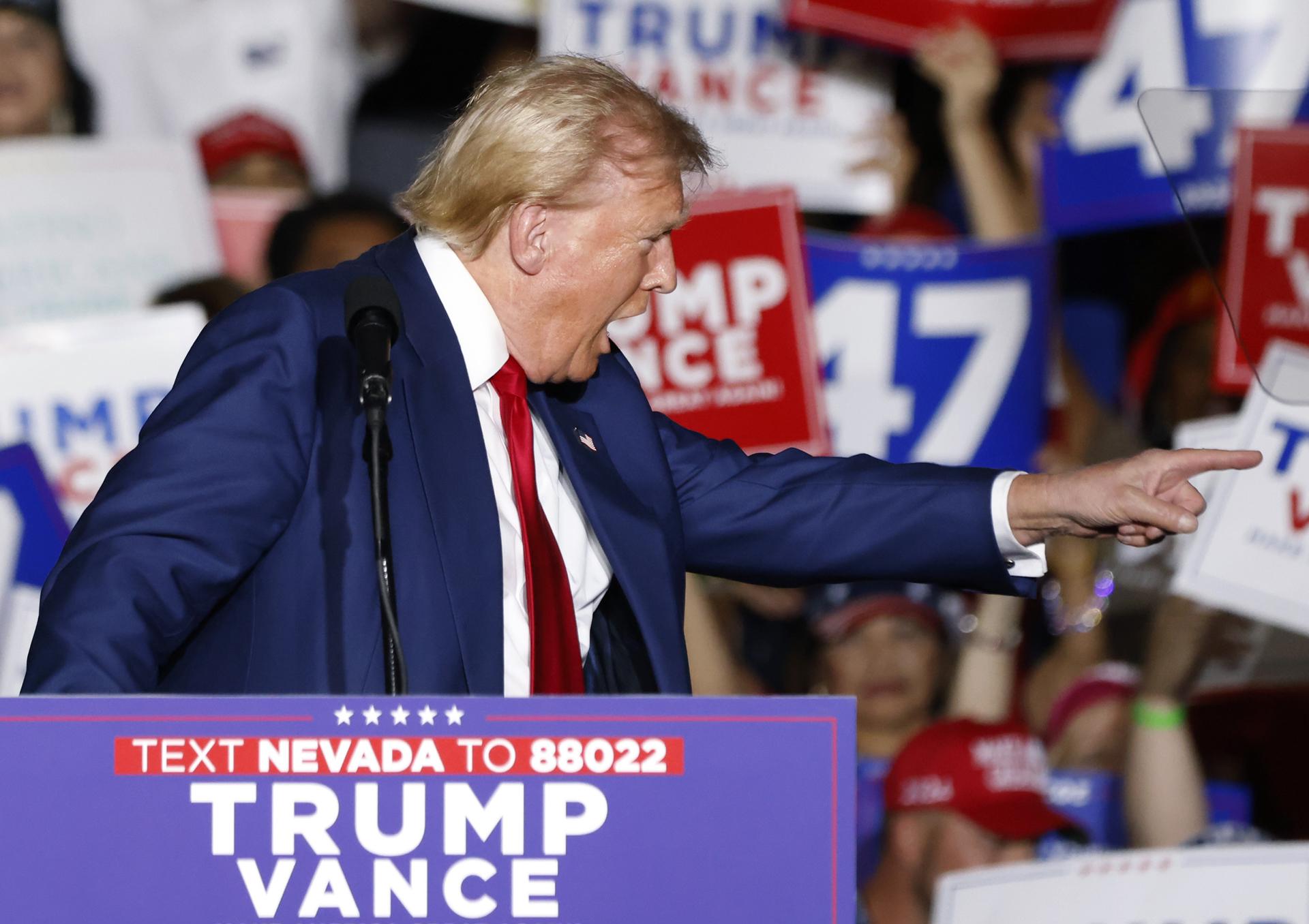 Donald Trump a Las Vegas, Nevada, en una foto d'arxiu (Foto: EFE/EPA/BIZUAYEHU TESFAYE)