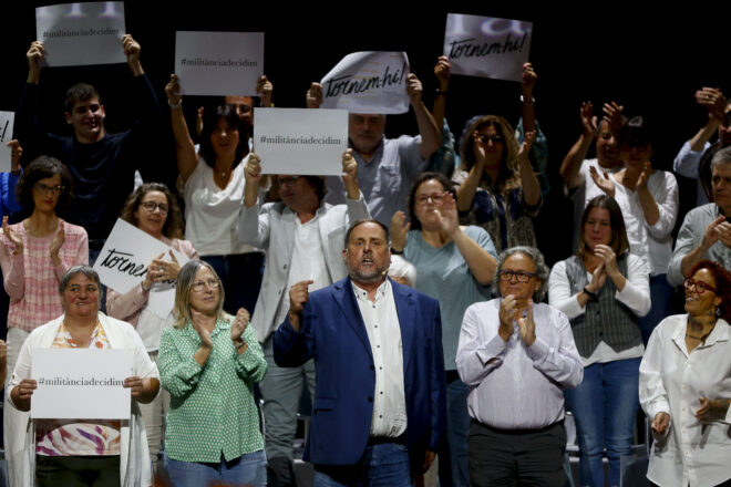 Junqueras presenta la seva candidatura acusant ex-companys de la direcció d’ERC d’haver-lo exclòs