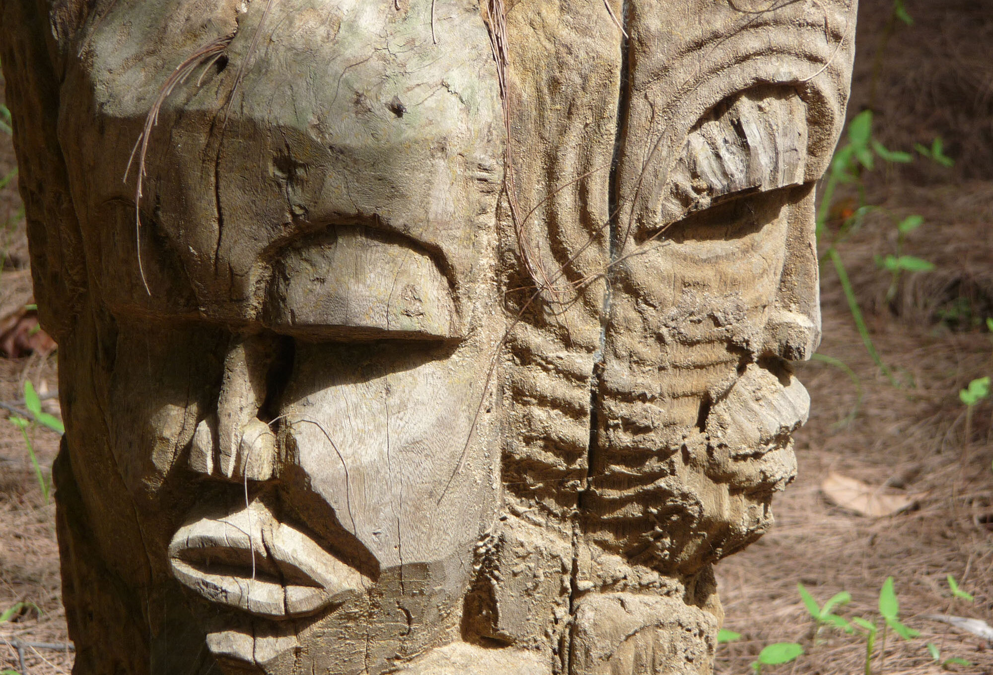 Escultura per a un esbós de màscara tridimensional. Casamance, Senegal, 2017 (fotografia: Xavier Montanyà).