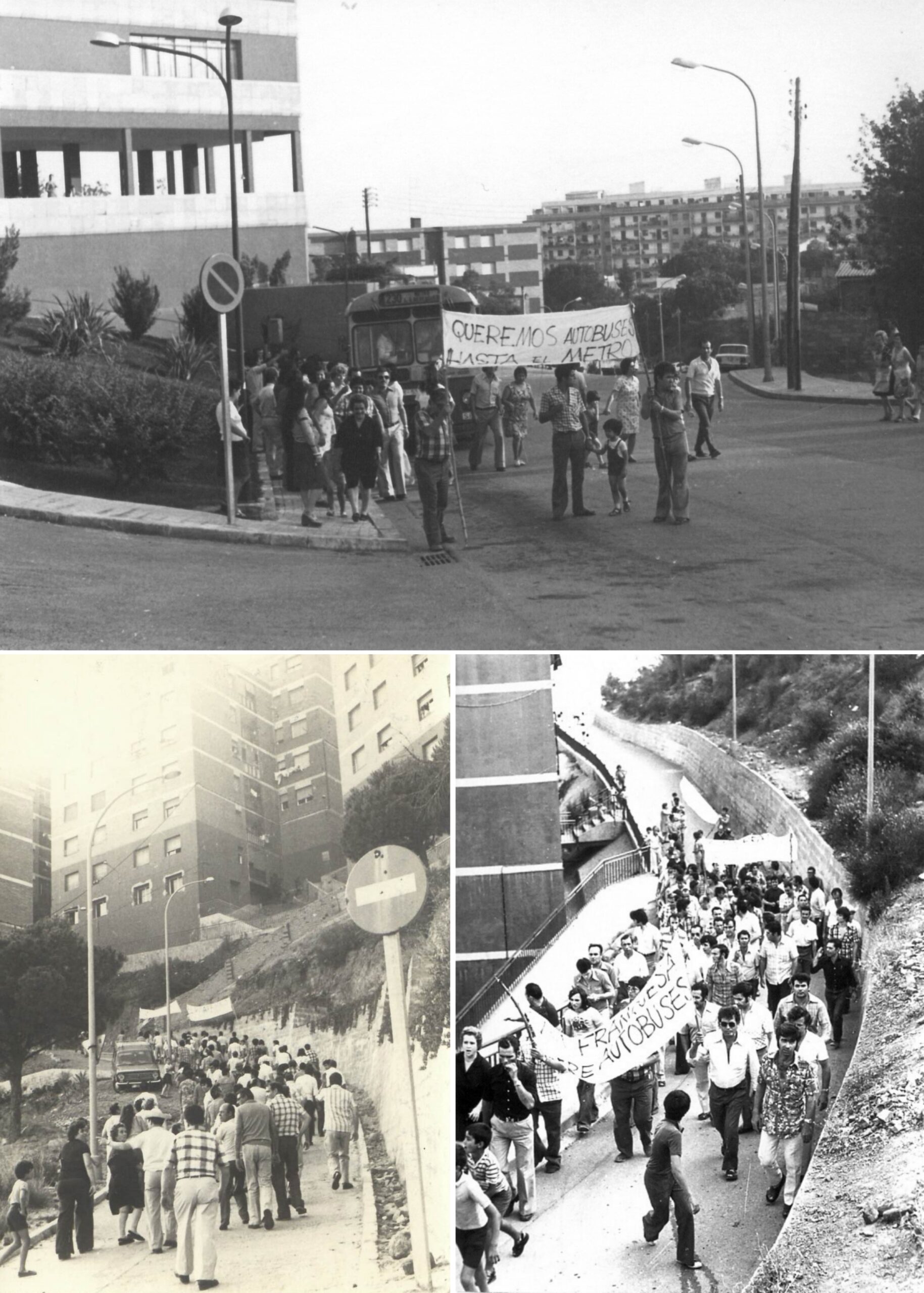 Segrestos d'autobusos 230 de Can Franquesa a Santa Coloma de Gramenet el 1976