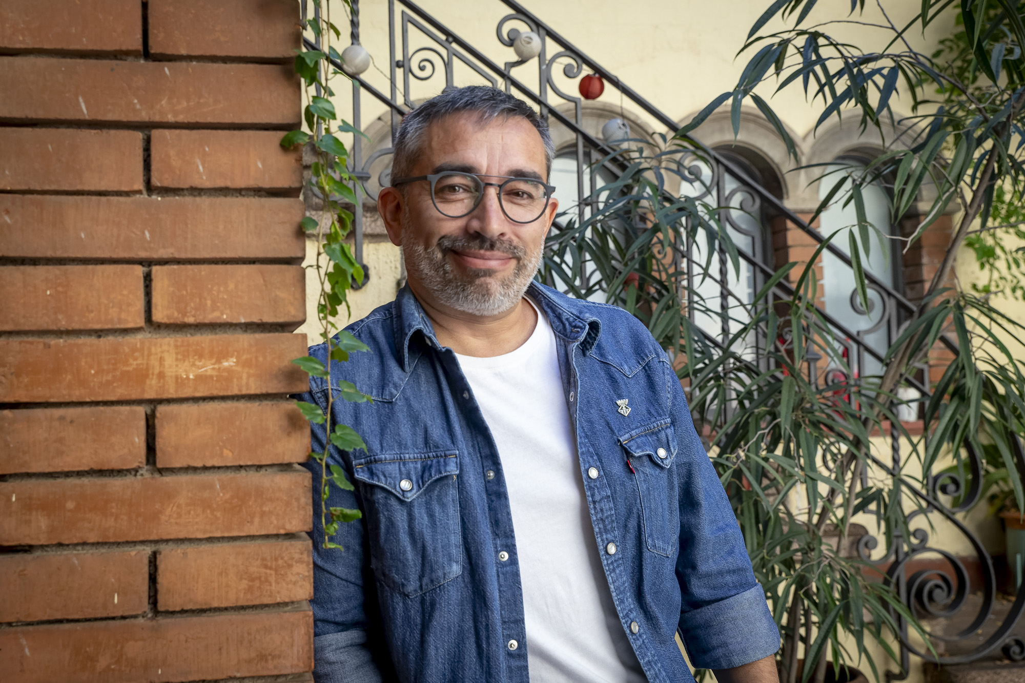 Gabriel Fernàndez, ahir a l'Arteneu de Sabadell (fotografia: Albert Salamé).