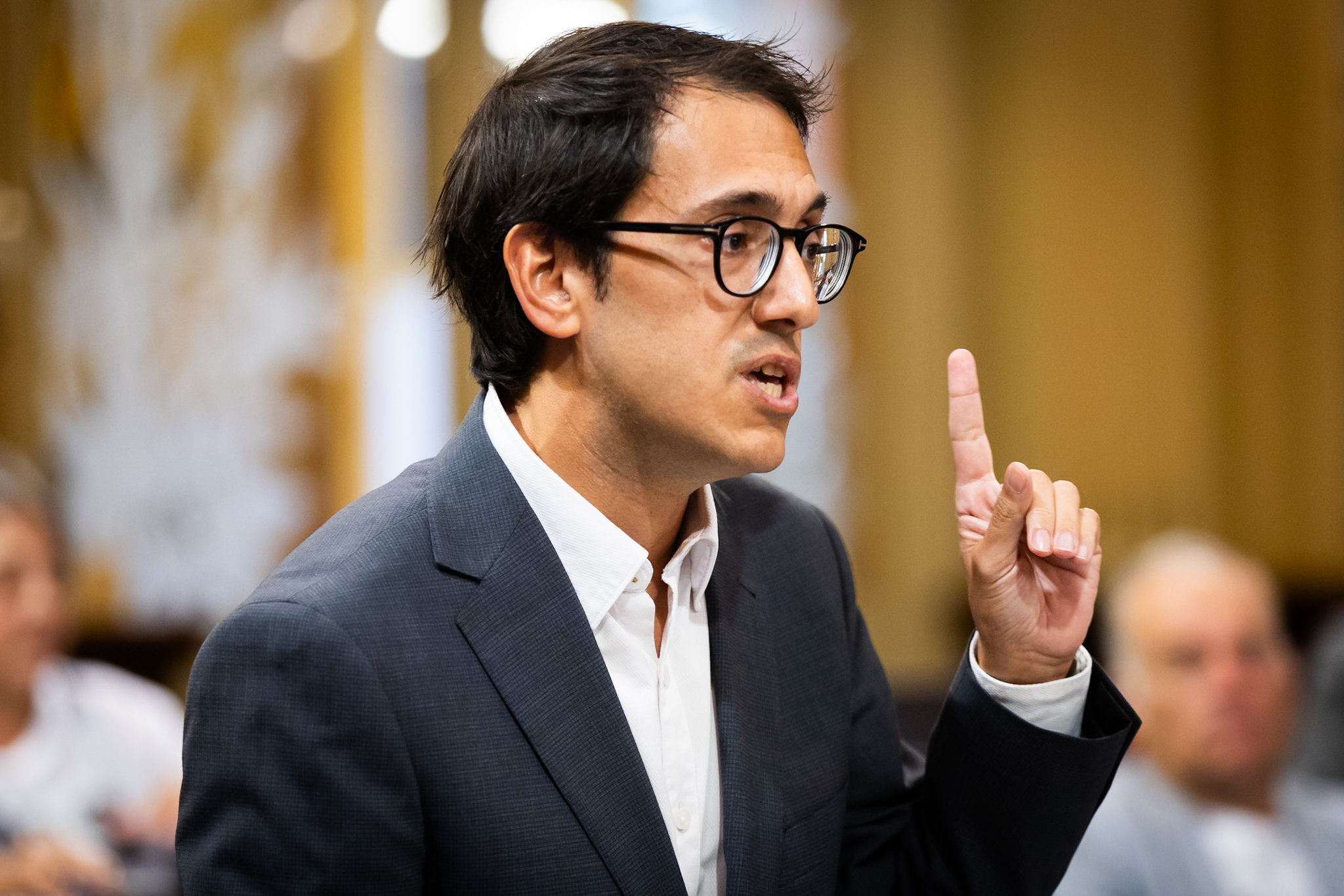 El portaveu del PSIB, Iago Negueruela, en un ple (fotografia: Martí Gelabert).