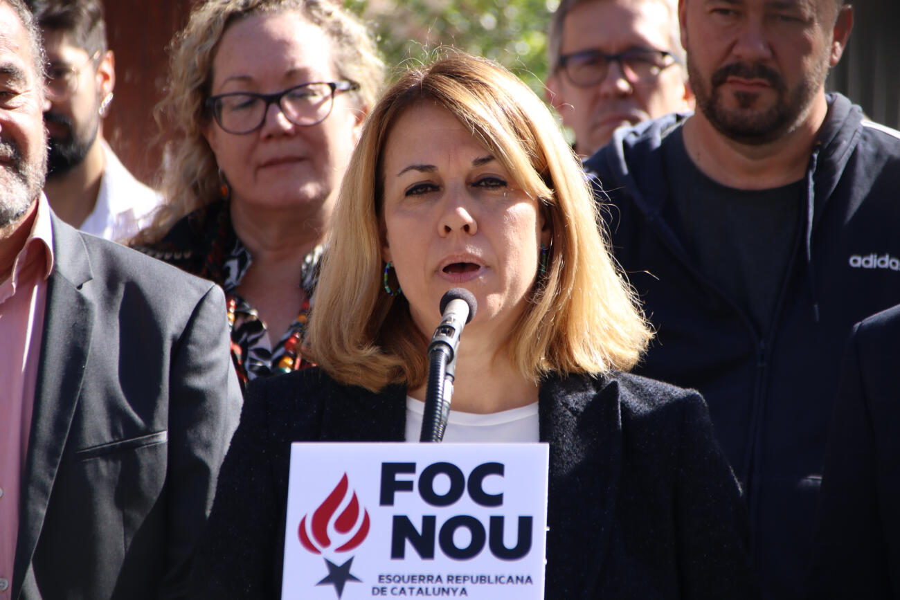 Helena Solà, en la presentació de Foc Nou (fotografia: ACN / Blanca Blay)