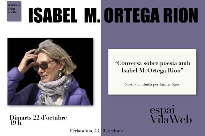 Conversa sobre poesia amb Isabel M. Ortega Rion