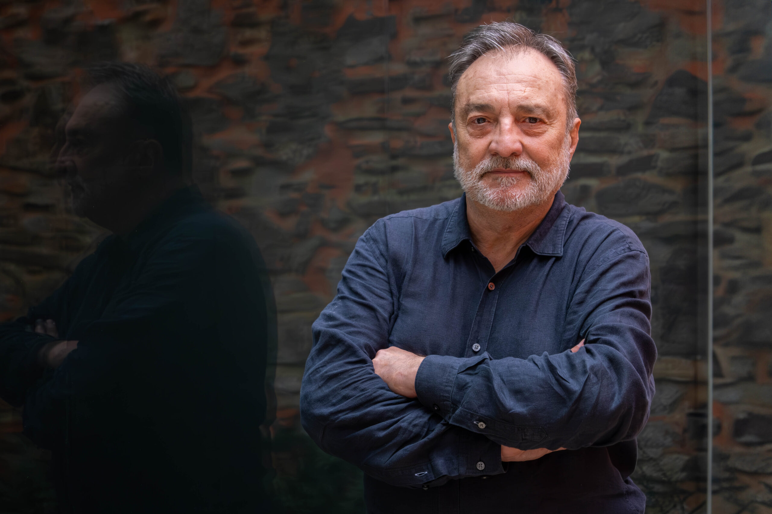 Marc Vila, després de l'entrevista (fotografia: Júlia Partal).