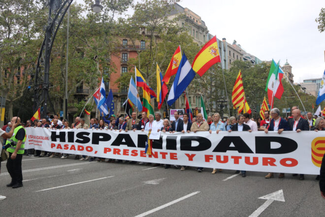 L’espanyolisme fa figa al carrer: només 500 persones es manifesten a Barcelona