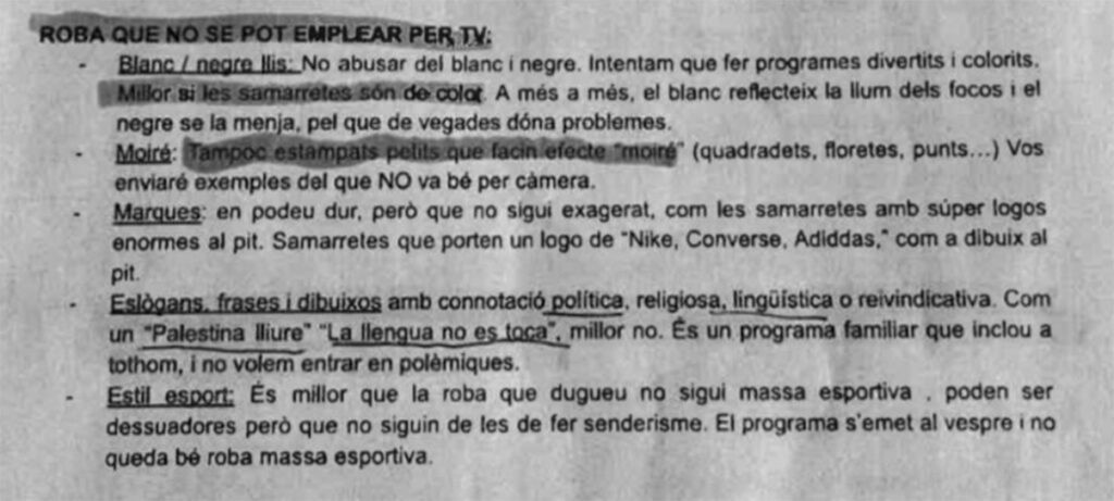 El programa 'Jo en sé més que tu' censura el lema 'La llengua no es toca'