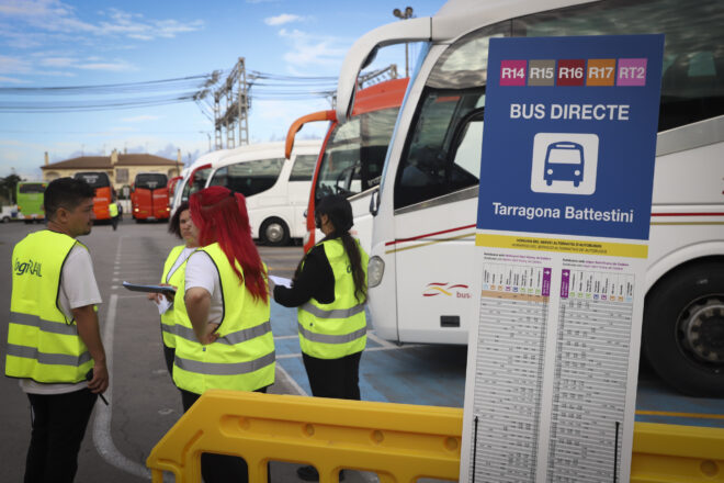 Renfe estableix un nou servei d’autobús entre Reus i Sant Vicenç de Calders pel tall a Roda de Berà