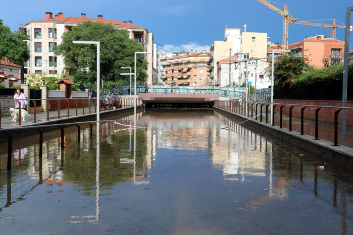 Imatge d'una de les inundacions que ha causat la gota freda.