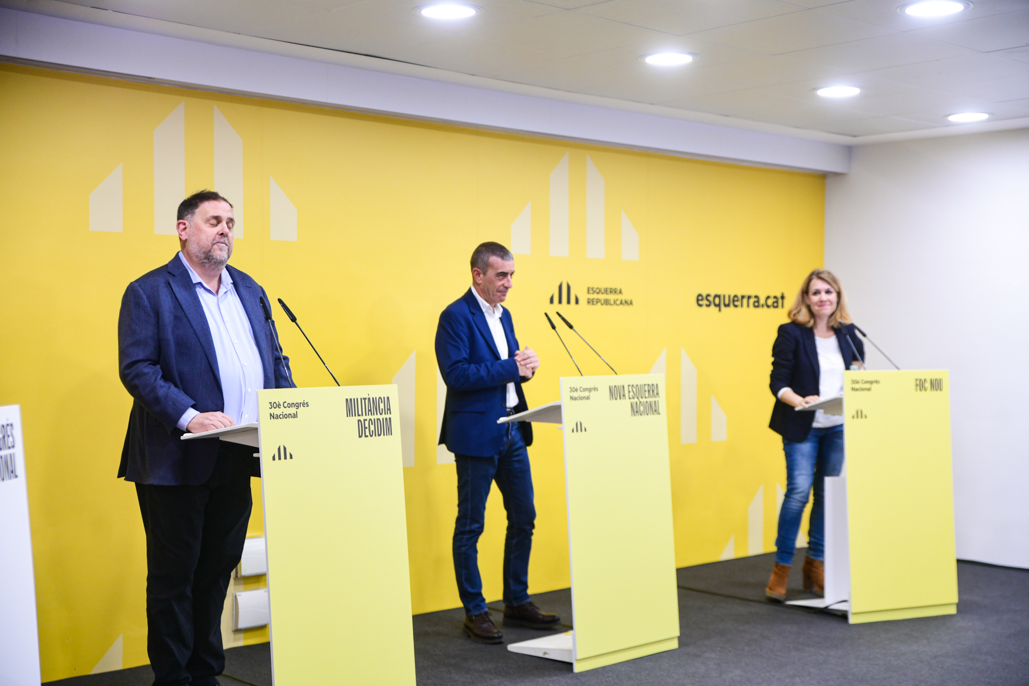 Els candidats, en un moment del debat (fotografia: ERC).