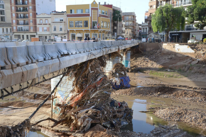 El barranc de Torrent va assolir durant la gota freda un cabal equivalent a dues piscines olímpiques per segon