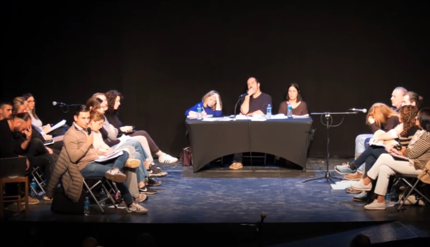 Una imatge del primer ple de l'Ajuntament d'Aldaia després de la gota freda