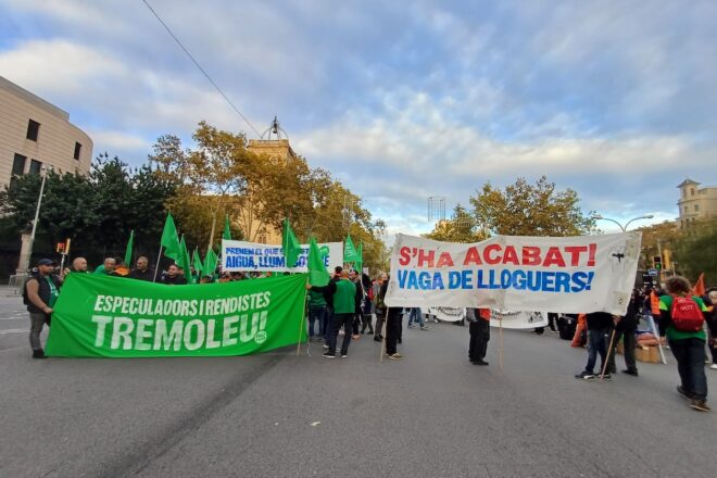 [EN DIRECTE] Girona, Lleida i Tarragona clamen contra els preus dels lloguers a l’espera de la marxa a Barcelona