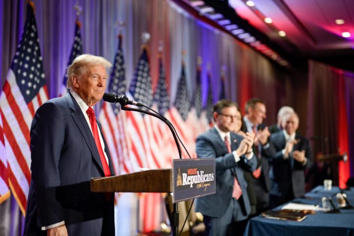 Trump, en un acte com a president electe la setmana passada (fotografia: Team Trump/Efe).