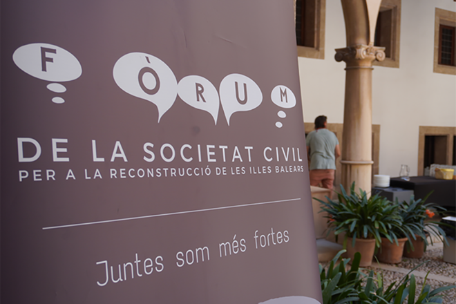 El Fòrum de la Societat Civil es retira del Pacte per la sostenibilitat de Prohens