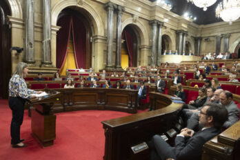 La síndica d'Aran, ahir al parlament (fotografia: Parlament de Catalunya).