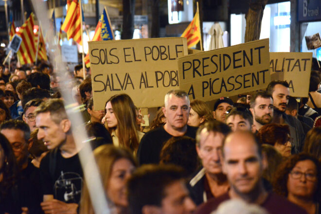 Preparen una nova gran manifestació el 30 de novembre a València per reclamar la dimissió de Mazón