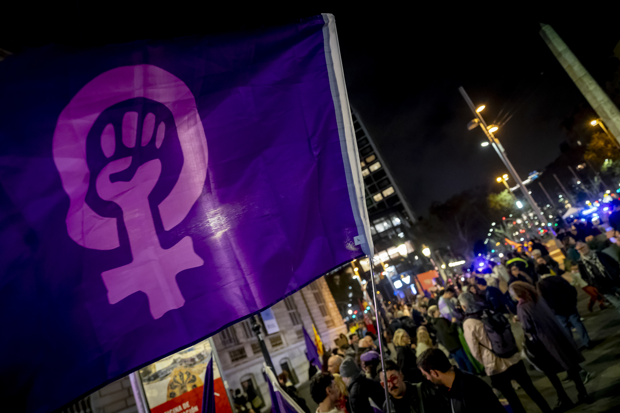 Les manifestacions feministes recorren les principals ciutats: 