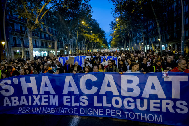 El Sindicat de Llogateres fa una crida a la vaga general arran de la derogació del decret de lloguers