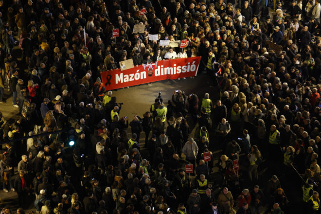 Convoquen una nova manifestació a València el primer de febrer per a demanar la dimissió de Mazón