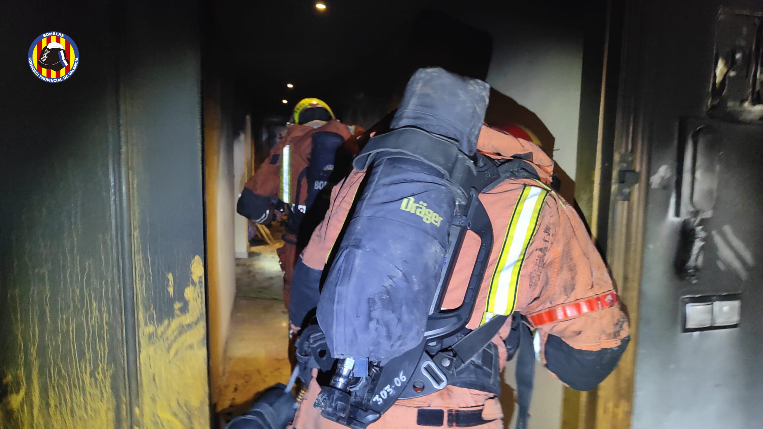 Imatge d'arxiu d'una actuació dels bombers del consorci de València