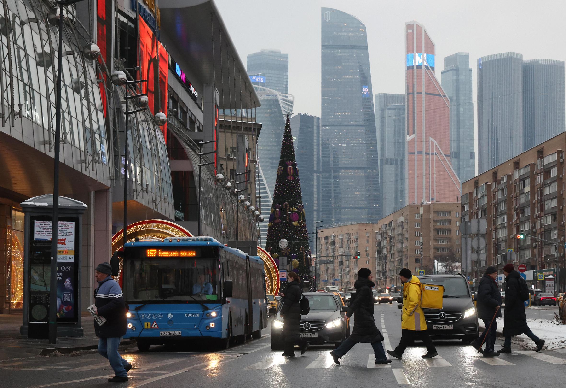 Vista d'un carrer de Moscou aquesta setmana (fotografia: Maxim Xipenkov/Efe).