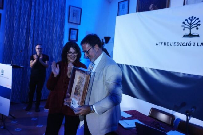 La I Nit de l’Edició i la Lectura premia Xavier Grasset, Josep M. Jaumà i Cati Moyà