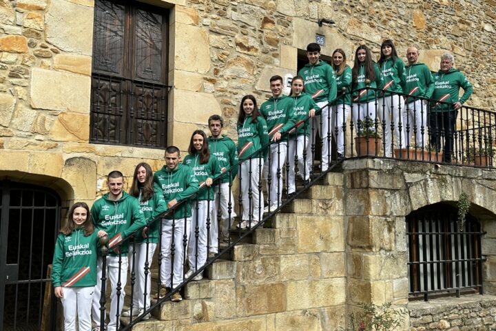 Jugadors de la selecció basca de pilota. Fotografia: Federació Basca de Pilota