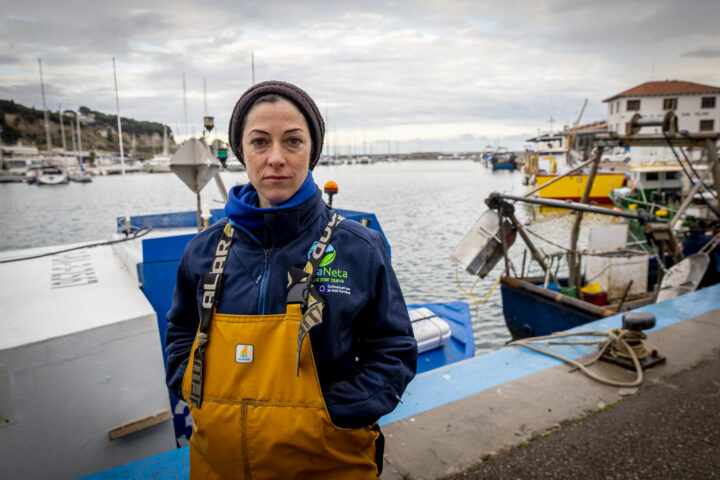 Míriam Artacho, dimecres al port d'Arenys de Mar (Foto: Albert Salamé)