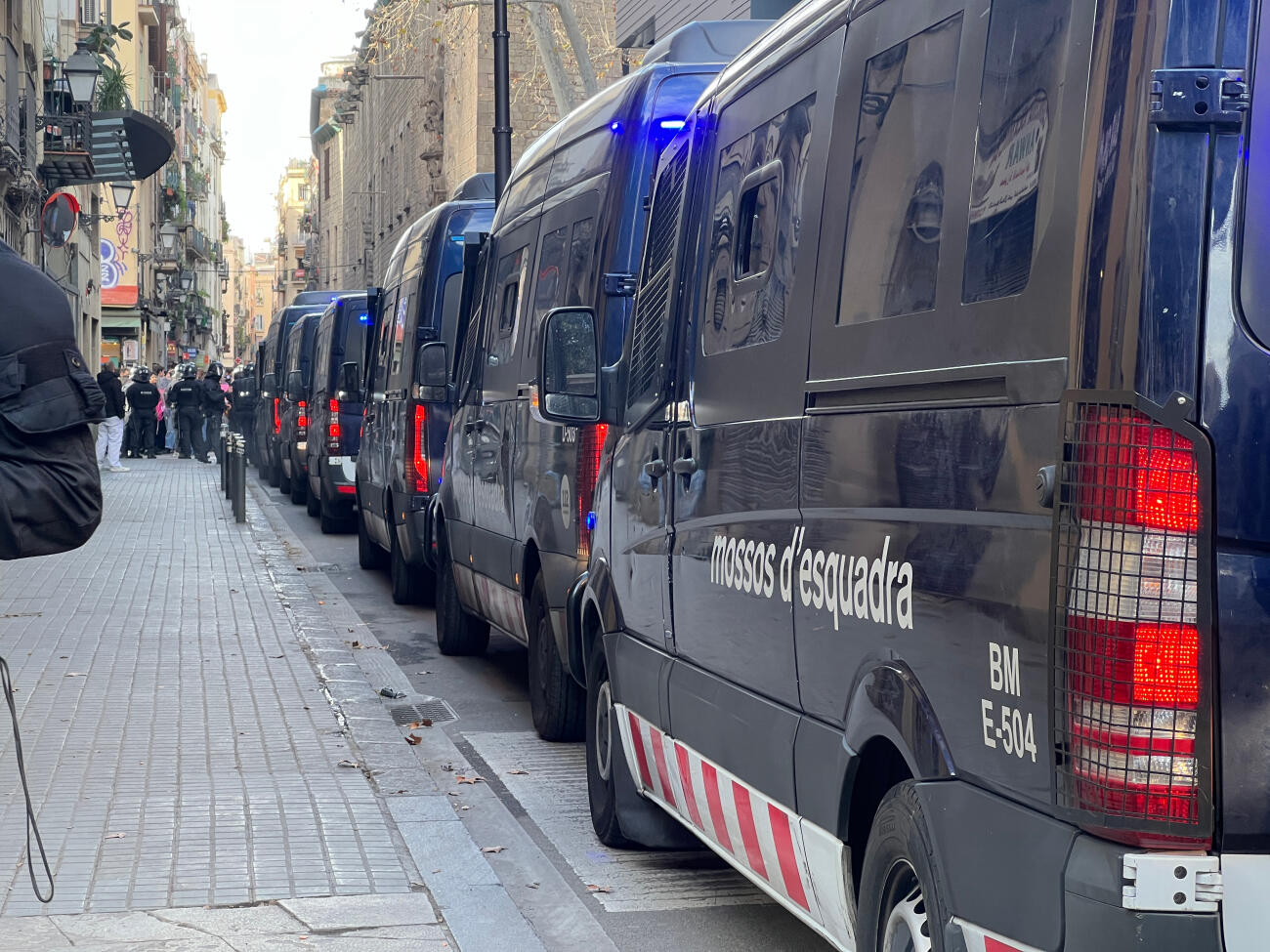 Una imatge d'arxiu d'una actuació dels Mossos