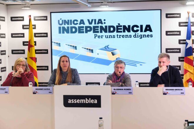 L’ANC prepara una gran mobilització a Barcelona per a denunciar el col·lapse de Rodalia