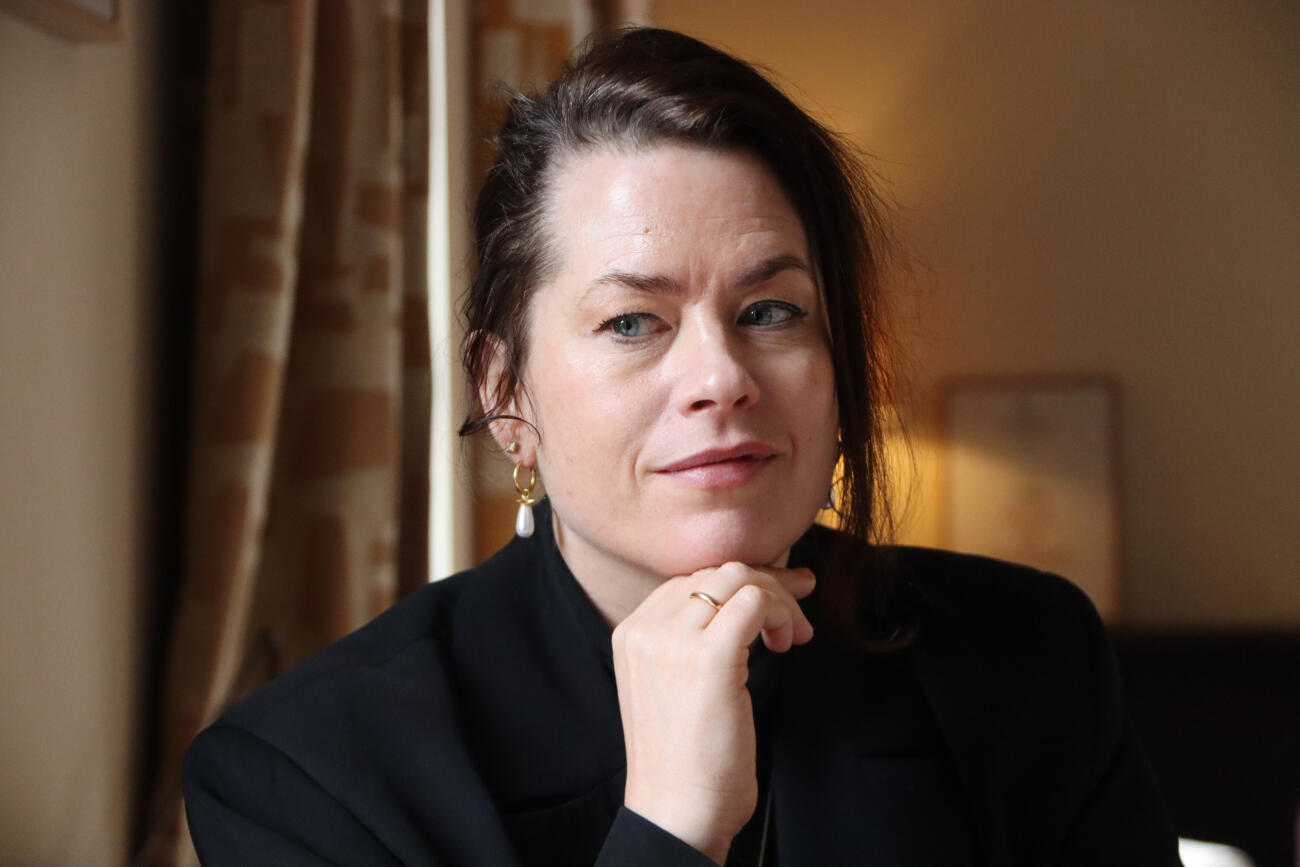 La il·lustradora Liv Strömquist presentant el seu darrer llibre a Barcelona (fotografia: ACN / Eli Don).