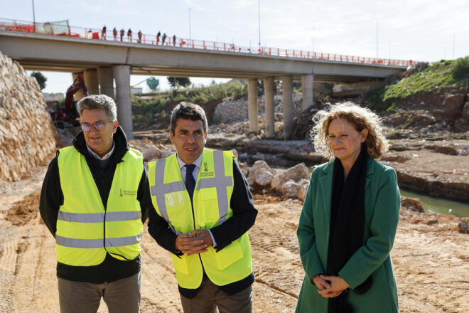 Mazón escridassat quan visitava les obres d’un pont entre Torrent i Picanya