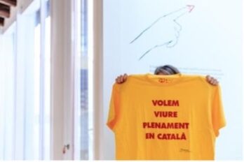 “Volem viure plenament en català”, Joan Brossa.