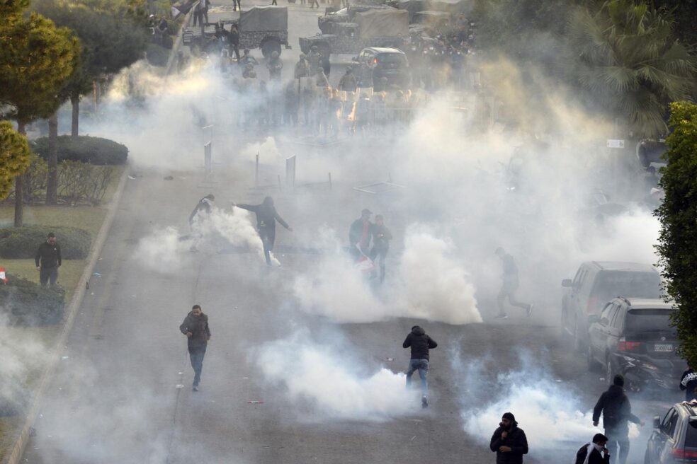 Protesta a l’aeroport de Beirut