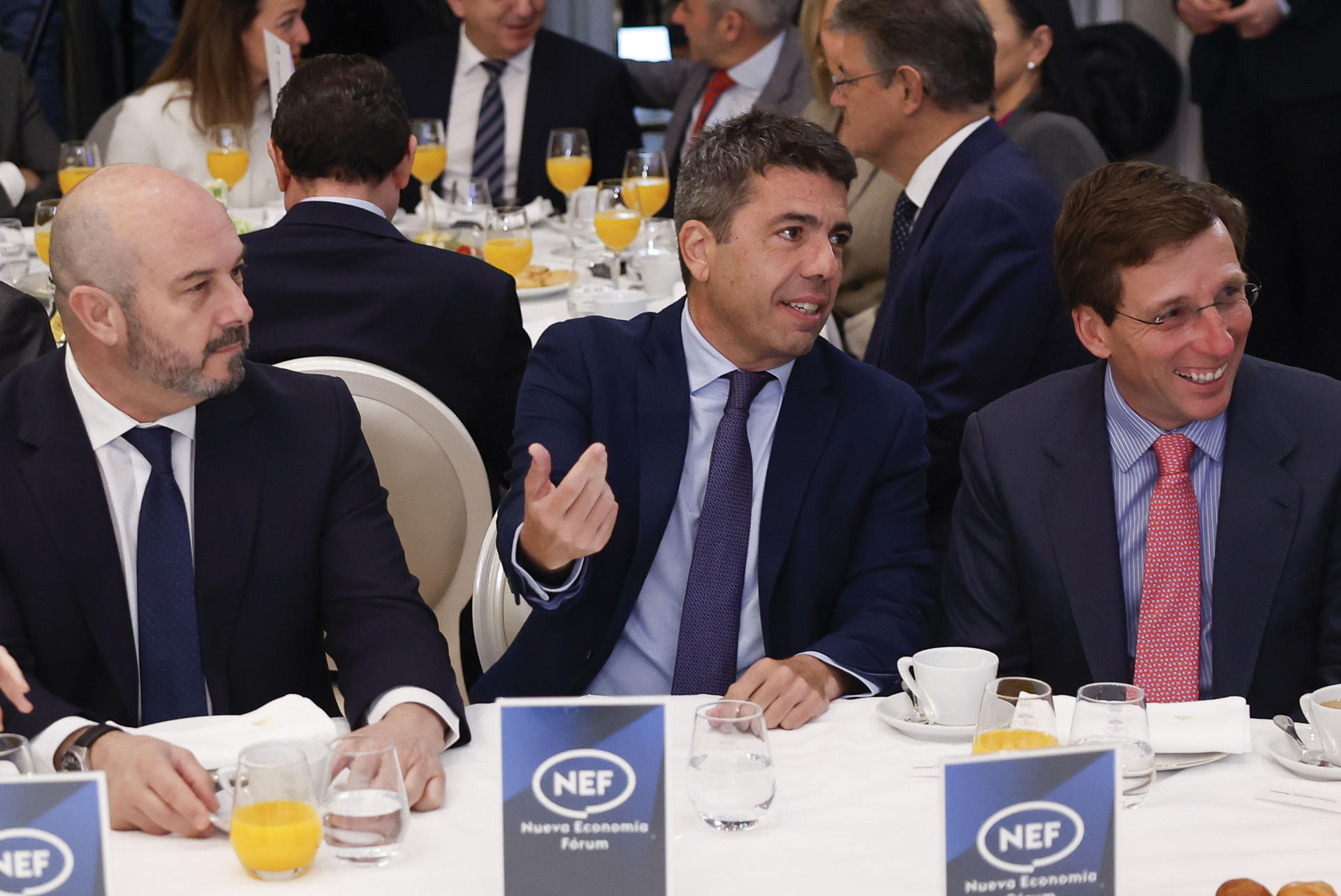 Carlos Mazón, avui a Madrid entre el preisdent del senat i el batlle de Madrid