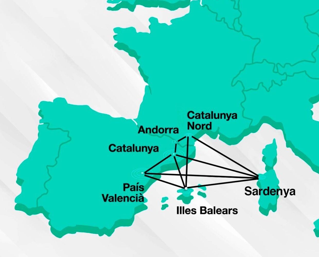 Mapa promocional de la beca Joan Fuster