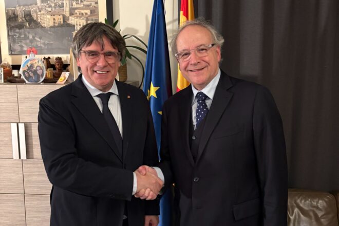 Puigdemont rep Domingo a Waterloo i coincideixen a dir que cal enfortir el Consell