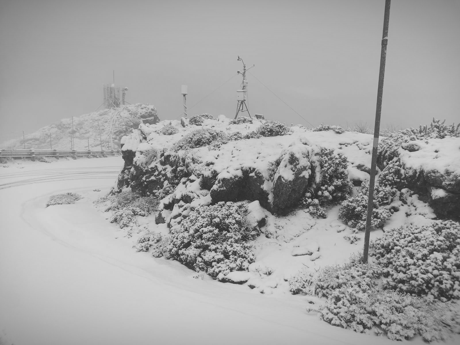Nevada al Puig Major, a la Serra de Tramuntana de Mallorca. Fotografia: Alberto Darder