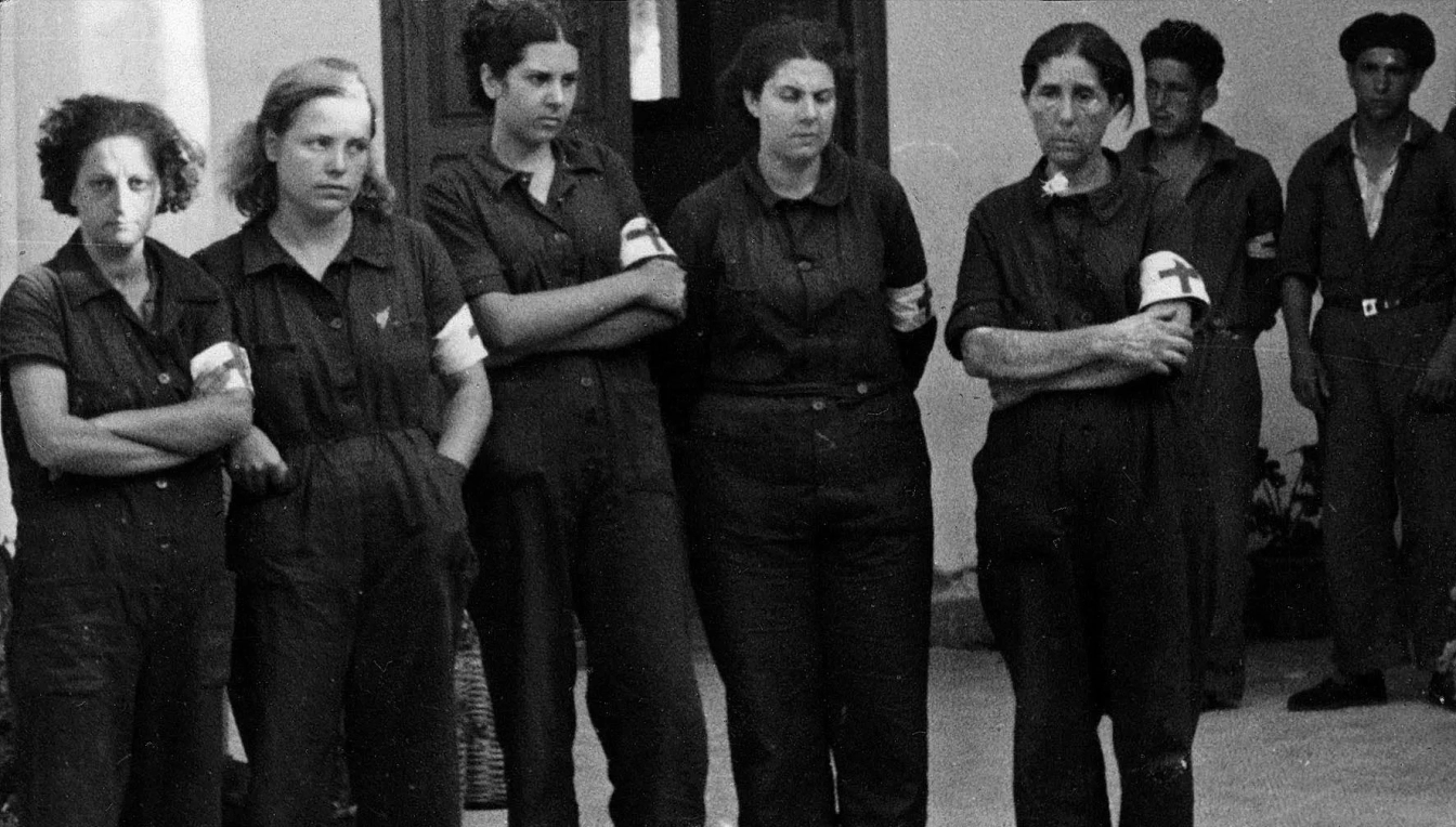 Les cinc milicianes assassinades a Manacor. A l'esquerra, Josefina Garcia Prats. Fotografia: Antoni Maria Thomàs