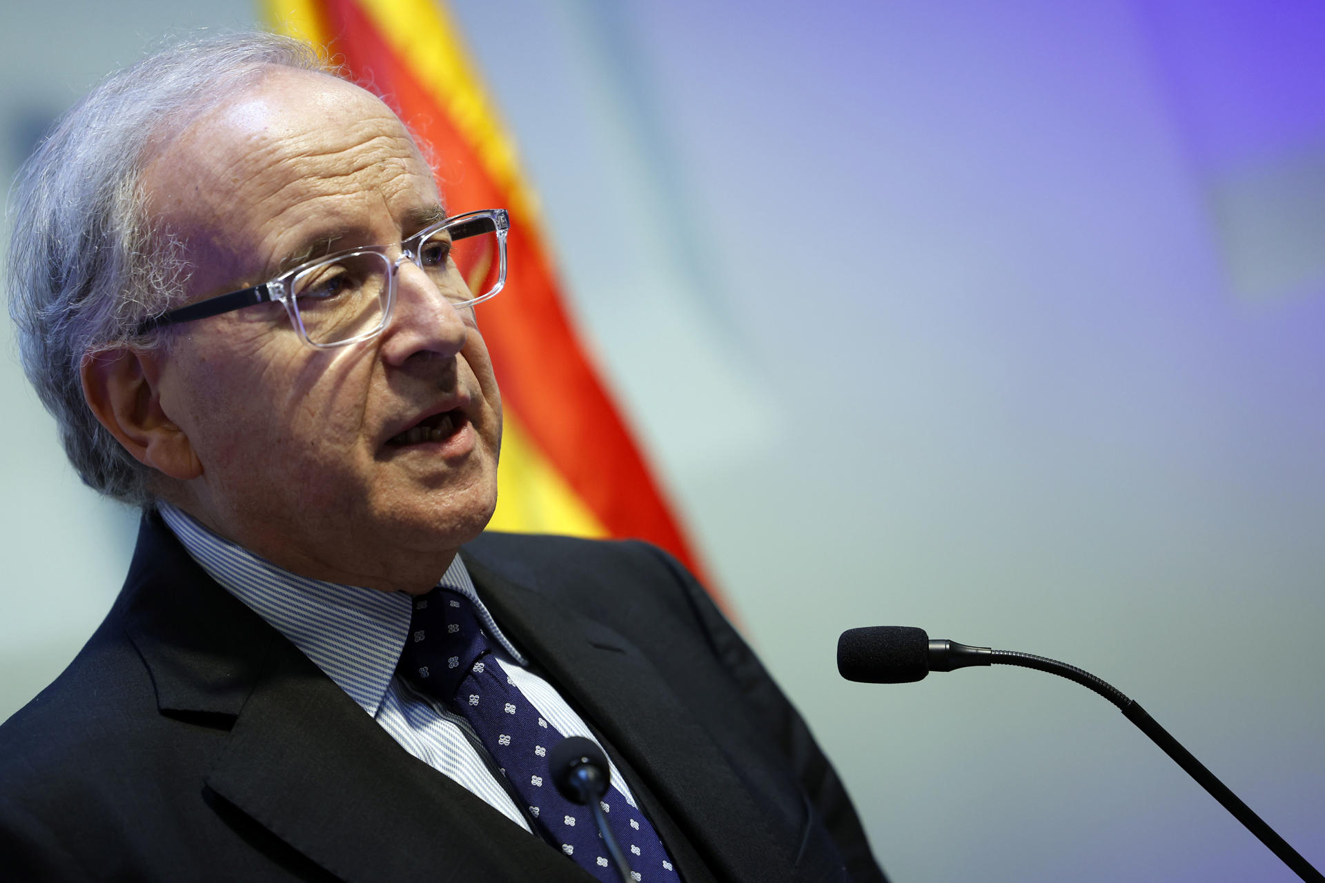 Jordi Domingo, ahir durant la conferència de premsa (fotografia: Toni Albir).