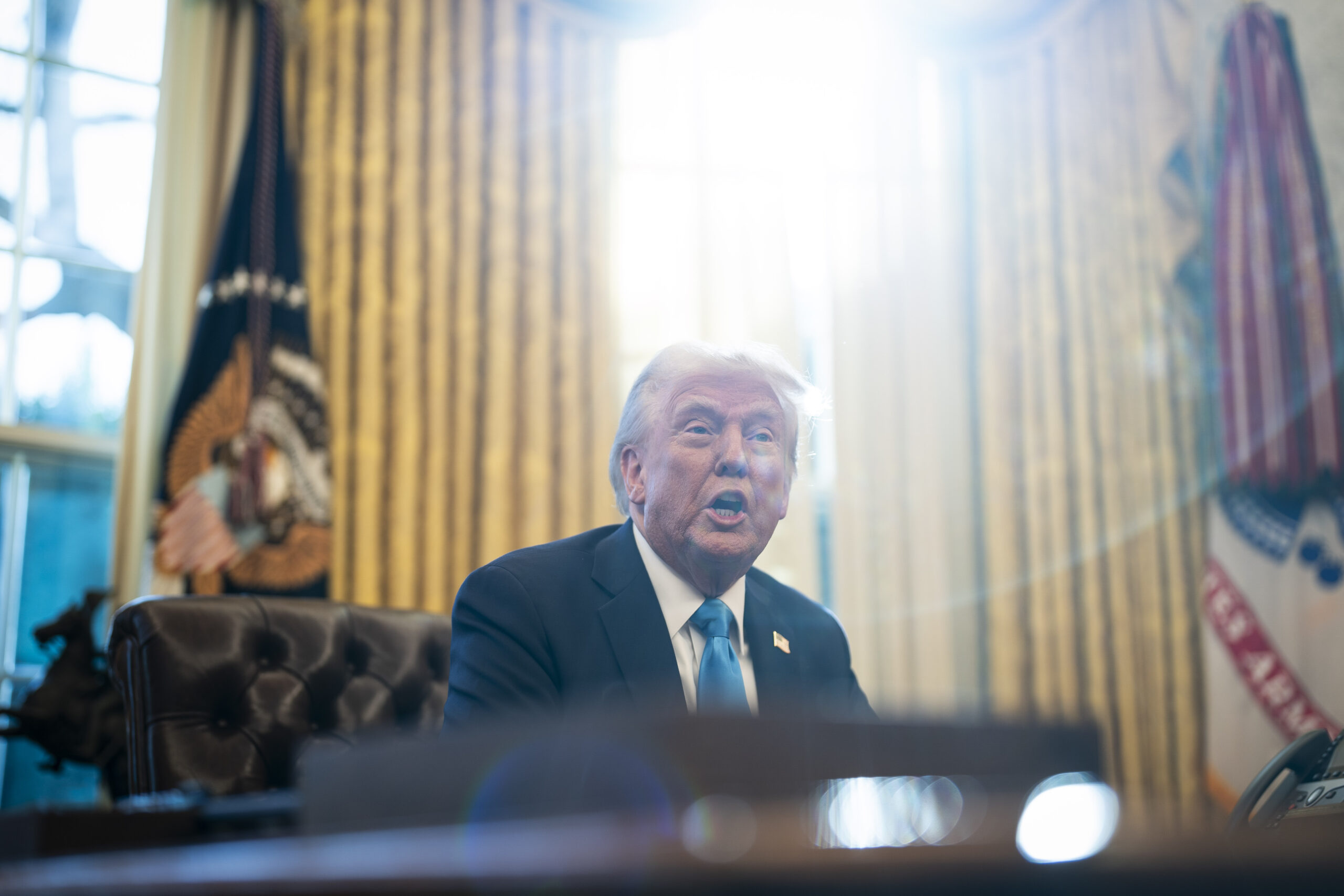 Trump, al Despatx Oval de la Casa Blanca, aquesta setmana (fotografia: Jabin Botsford/The Washington Post).