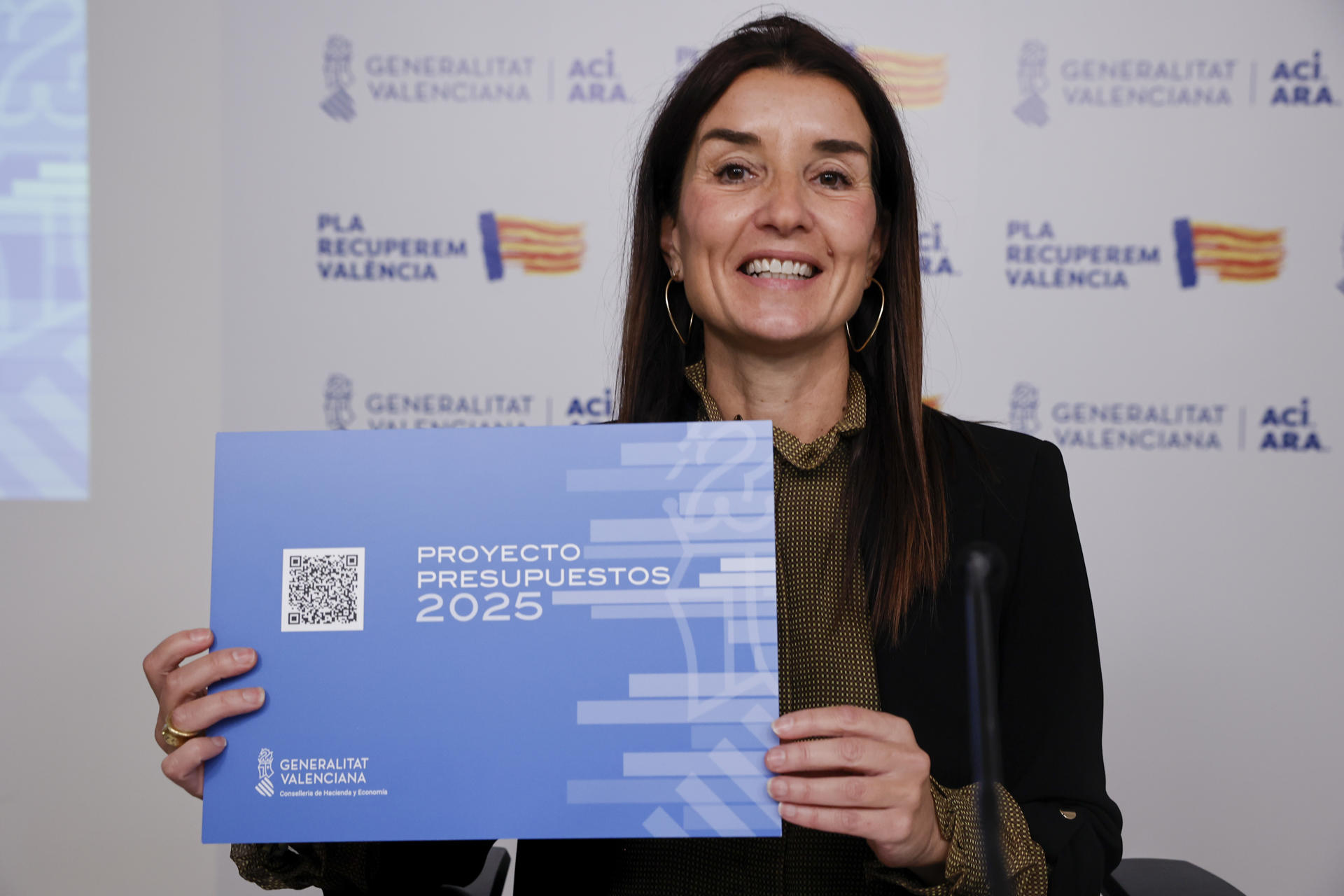 La consellera d'Hisenda en Funcions, el dia que va presentar el pressupost pactat amb Vox