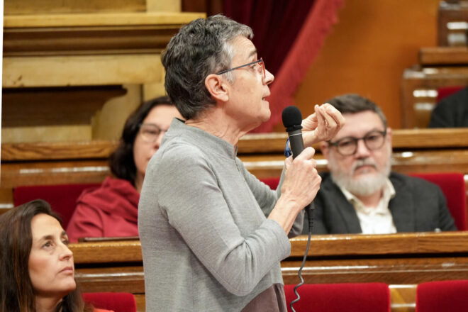 [VÍDEO] La consellera Pané qüestiona l’ampliació de l’aeroport i obre una esquerda dins el govern