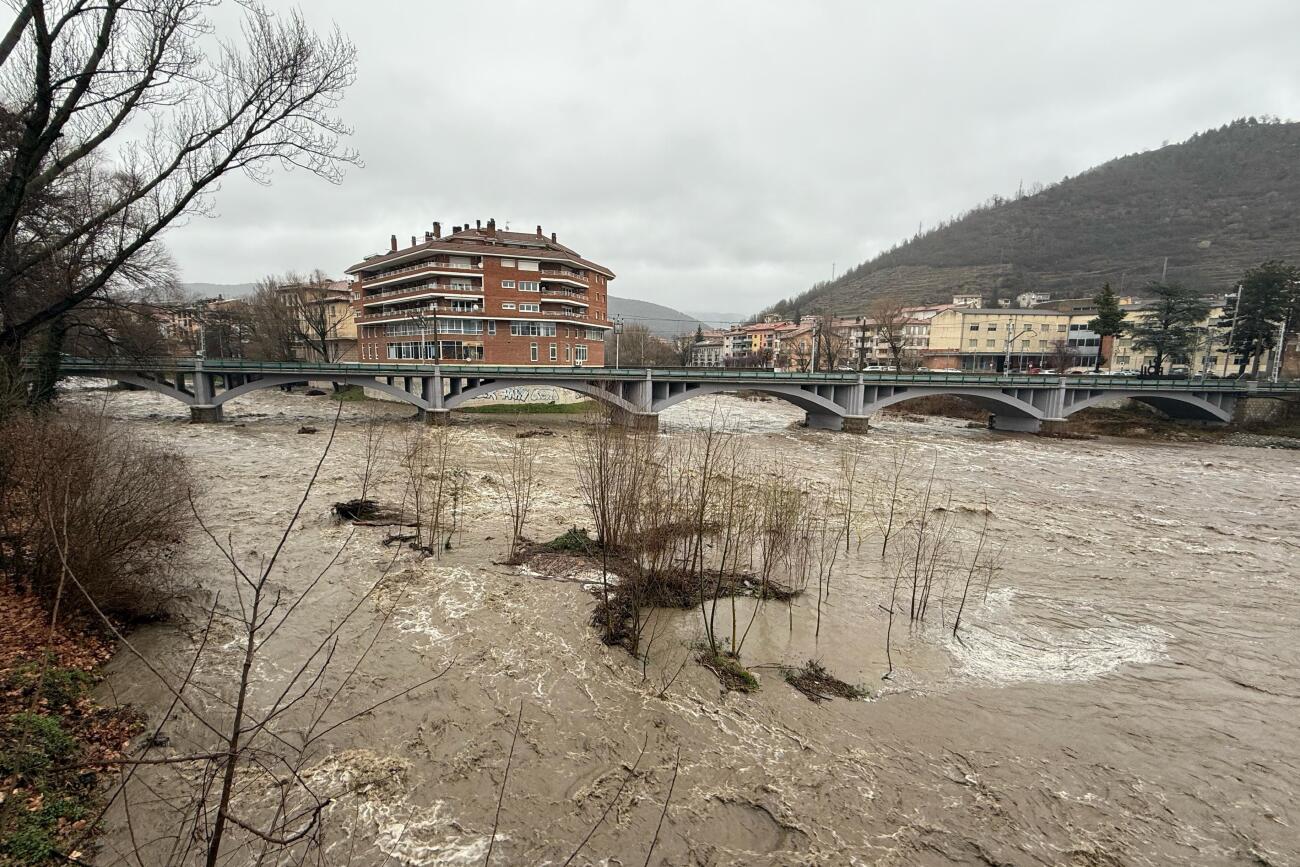 La confluència entre el Ter i el Freser a Ripoll.