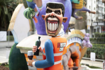 Un ninot representa a Mazón a les falles 2025. (Fotografia: Andreu Esteban)