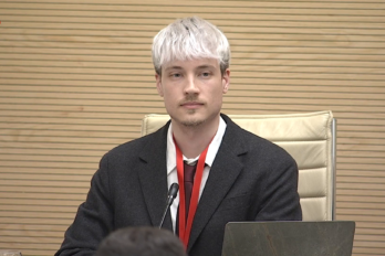 Christopher Daniel Person, en una imatge d'arxiu al parlament.