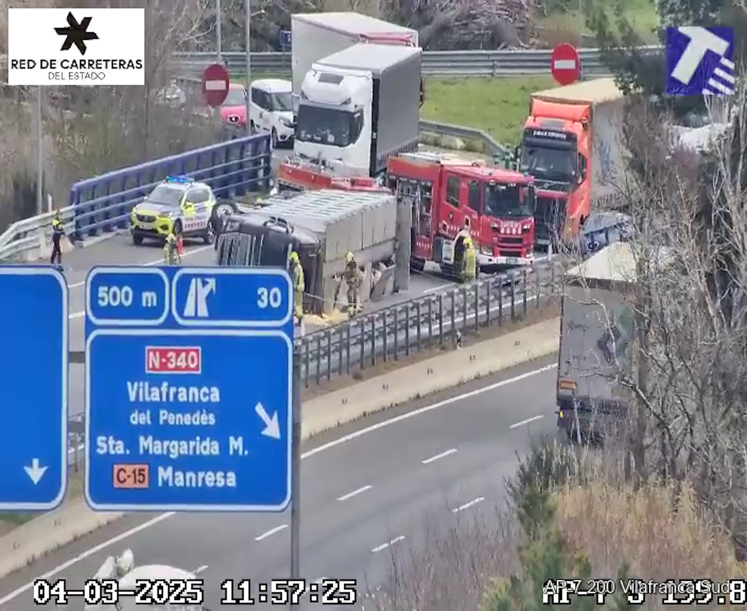 Un moment de l'accident.