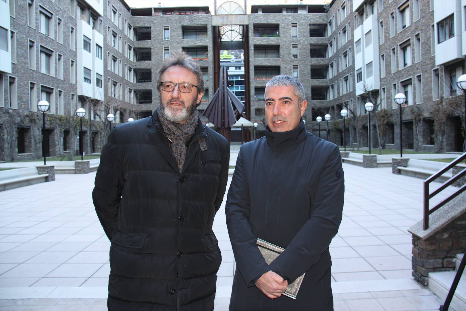 Una imatge d'arxiu de l'ex-president de la BPA Higini Cierco i l'ex-conseller delegat Joan Pau Miquel