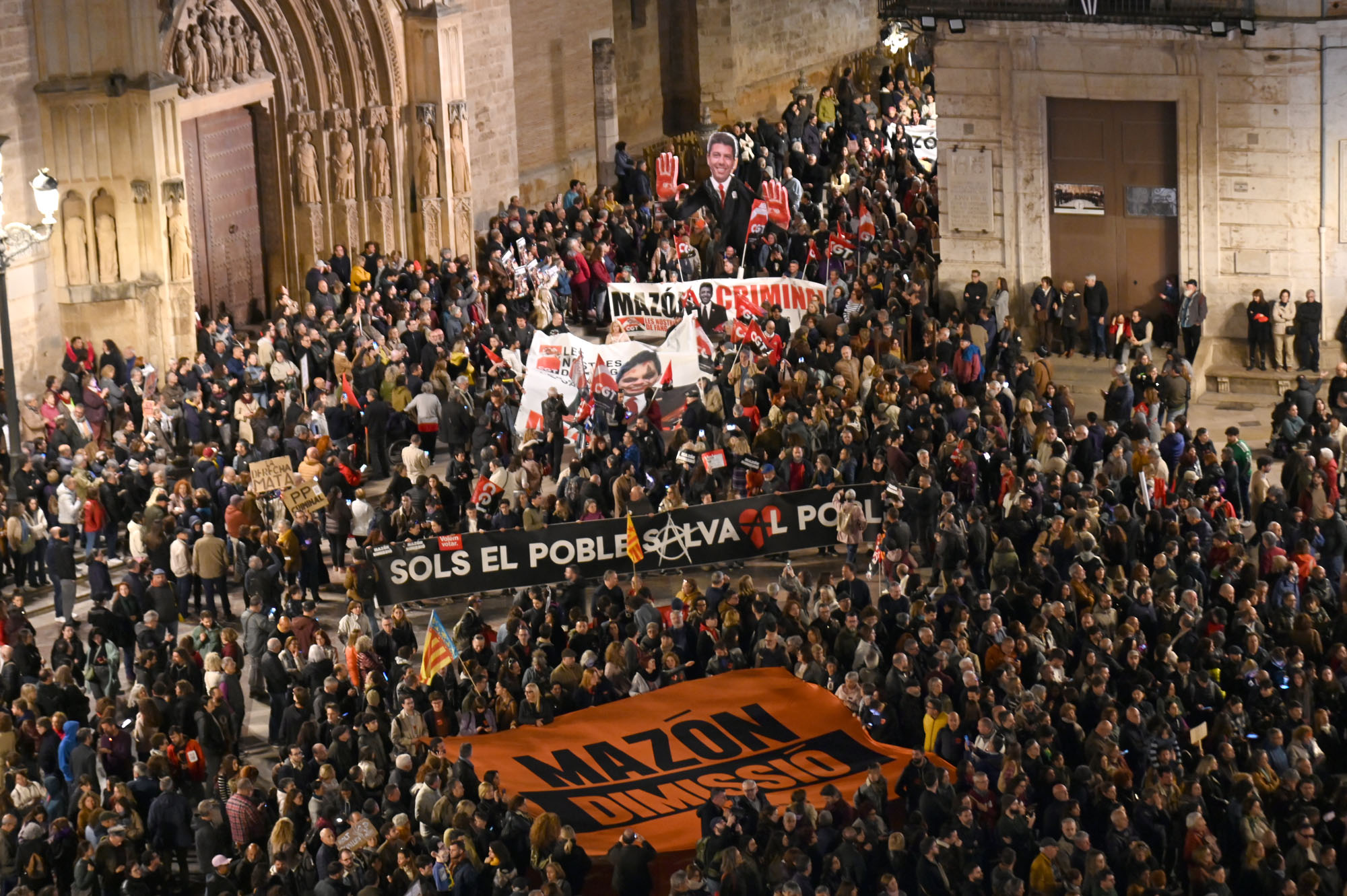 Imatge de la passada manifestació contra Mazón (fotografia: Prats i Camps).